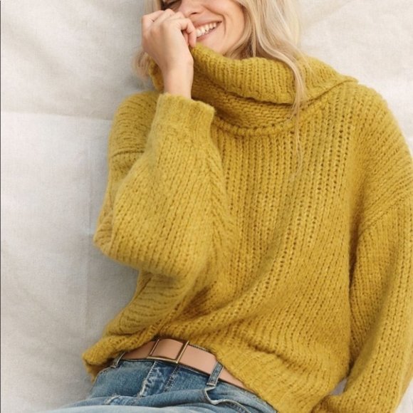 Anthropologie Sweaters - Anthropologie Pilcro Zamora Cowl Neck Wool and Alpaca Sweater size Small